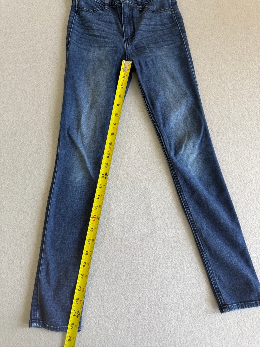 Hollister Jean Legging High Rise w24/27 Women's Blue Stretch Denim - Picture 9 of 11